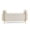 Beige, variant on MIKIBAMA Elegant Upholstered Linen Storage Bench with Cylindrical Arms and Iron Legs for Hallway Living Room Bedroom,White