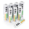 thumbnail image 3 of EBL Rechargeable AA Batteries 2800mAh + AAA Rechargeable Batteries 1100mAh (4 Pack), Batteries Combo Pack of 8, 3 of 7
