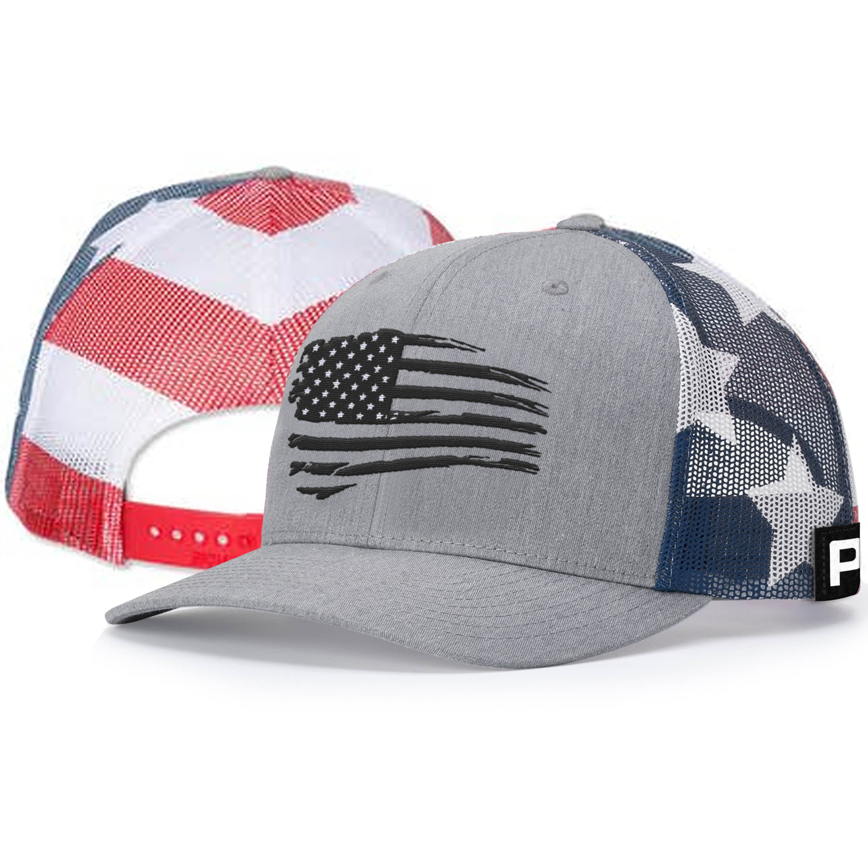 Premium Patriotic Tattered Flag Hat for 