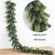 thumbnail image 1 of Guirnalda de pino Artificial para exteriores o interiores, guirnalda navideña de 6,23 pies para jardín, hogar, chimeneas verdes, decoraciones para fiestas navideñas, 1 of 6