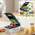 thumbnail image 4 of Juego de cortadores de verduras multifuncionales | Juego de rallador de rallador de cortadora de verduras de cocina de 14/16 piezas: herramienta de preparación de alimentos para triturar, rebanar, 4 of 5