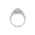 thumbnail image 4 of 1.75 Carat (Ctw) Light Aquamarine Cushion-Cut Ring in 14K White Gold for Women, 4 of 6