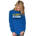 thumbnail image 4 of US Navy Logo Veteran Anchors Aweigh Long Sleeve TShirt Men Women Brisco Brands M, 4 of 6