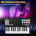 thumbnail image 4 of WORLDE Panda MINI II Portable 25-Key USB MIDI Keyboard Controller with 8 RGB Backlit Trigger Pads 4 Assignable Control Knobs 4 Assignable Sliders, 4 of 7