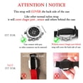 thumbnail image 4 of IVAPPON Hook Loop Sport Watch Strap 22mm Nylon Straps Grey Fastening Watchband (22mm, Grey(Black Plastic Buckle)), 4 of 4