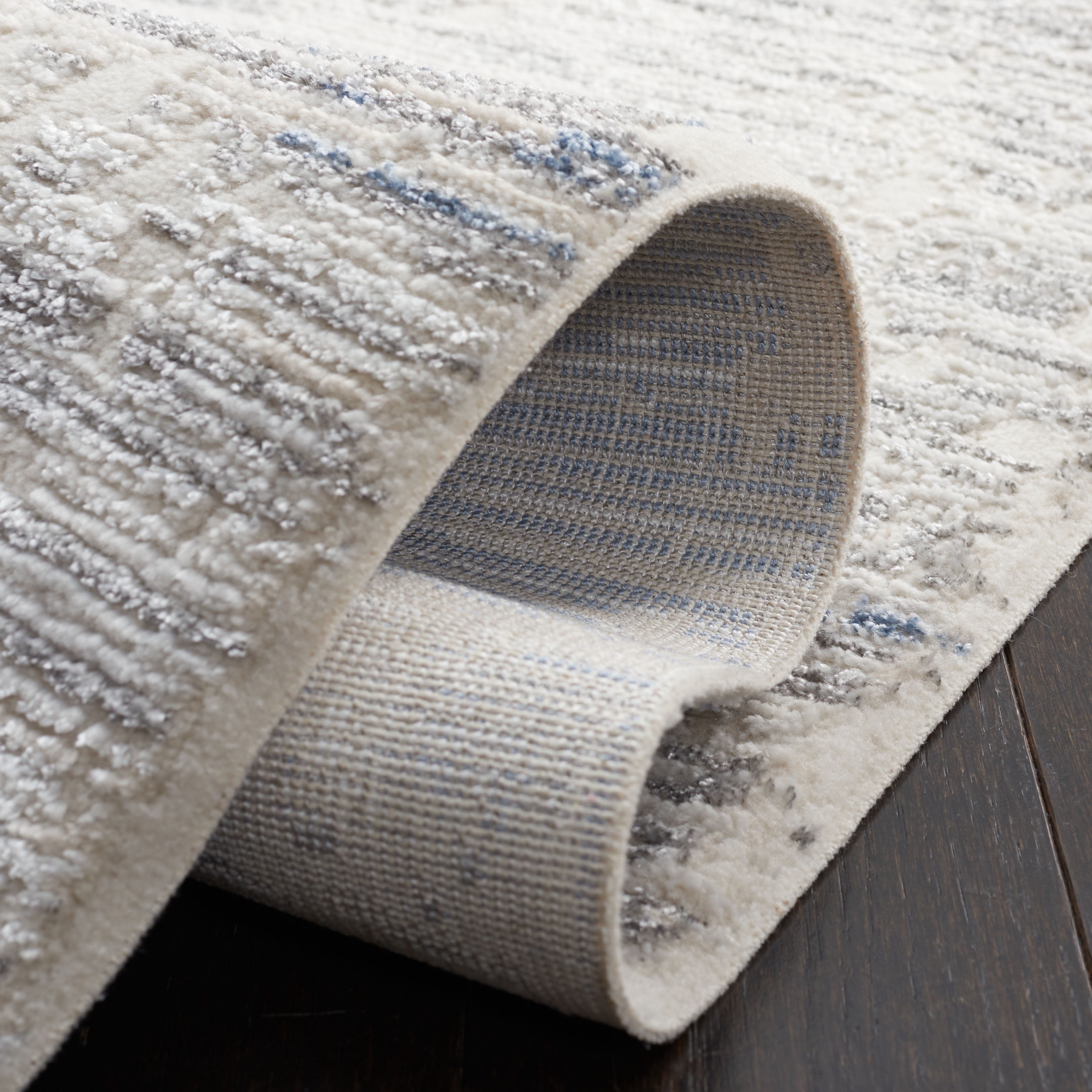 SAFAVIEH Whisper Zowie Camo Area Rug, Grey/Blue, 8' x 10'