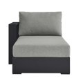 thumbnail image 5 of Modular Lounge Chair Chaise, Grey Gray, Aluminum Metal, Outdoor Patio Balcony Cafe Bistro Garden Hospitality Restaurant, Modern Contemporary HB36558, 5 of 9