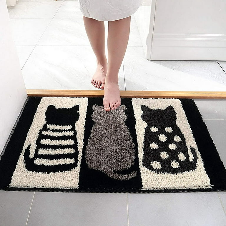 Kids Bathroom Rug, Cute Avocado Small Bath Rug 20x31.5Non Slip Absorbent Bathroom  Mat