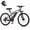 Gray, variant on Qlife Racer 27.5 Inch Electric Bicycle for Adults, Full Suspension 21-Speed Mountain Ebike with More Than 1200W 28MPH Brushless Motor,Gray