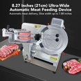 thumbnail image 3 of 550W Automatic Meat Slicer - 12 Inch Carbon Steel Blade Deli Slicer with Adjustable Thickness for Commercial and Home Kitchen Use, 3 of 7