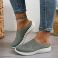 thumbnail image 5 of Havenx Orthopedic Shoes for Women Mesh Backless Breathable Lightweight Sneakers Slip-On Closed Toe Comfortable Fashion Casual Walking Shoes,Green 41(US-9), 5 of 6