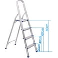 thumbnail image 4 of Stanz (TM) 4 Step Aluminum Frame ladder with Hand Grip, Three Steps 300 Pound Capacity, Silver Finish…, 4 of 4
