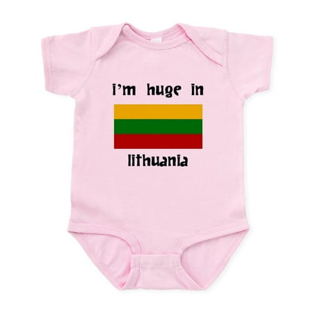 

CafePress - Im Huge In Lithuania Body Suit - Baby Light Bodysuit Size Newborn - 24 Months