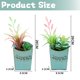 thumbnail image 2 of 2 uds macetas de madera de flores falsas combinación suculenta bonsái decoración del hogar plantas verdes artificiales plantas en macetas montadas en la pared, 2 of 5
