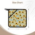 thumbnail image 2 of 2PCS Pot Holders for Kitchen - Heat Resistant Silicone Pot Holders with Hanging Loop, Blue White Striped Sunflower A Non Slip Oven Hot Pads, Potholders for Decor Baking Cooking Kitchen, 2 of 6