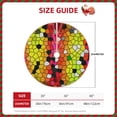 thumbnail image 2 of Salouo Colorful Tie Dye Stained Glass 1 Christmas Tree Skirt 36" Farmhouse Christmas Decorations Snowman Xmas Tree Skirt Tree Mat for Holiday Party Decor, 2 of 8