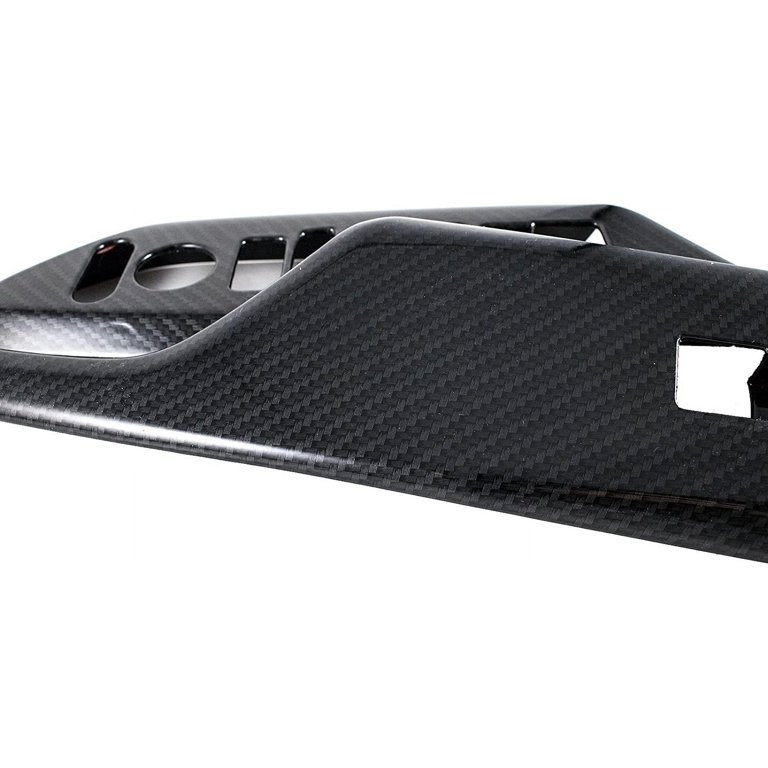 5-Piece Carbon Fiber Window Lift Switch Panel Cover Trim For Dodge Ram 1500 (2018–2020) – Self-Adhesive
