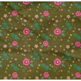 thumbnail image 4 of oneOone Organic Cotton Poplin Twill Fabric Leaves & Floral Artistic Printed Fabric 1 Yard 42 Inch Wide, 4 of 4