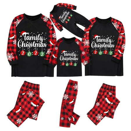 

bvgfsahne Family Christmas Pajamas For Kids Plaid Boys Pajamas Organic Cotton Christmas Pajamas Toddler