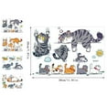 thumbnail image 3 of Binwennn Scratch Cat Car Stickers Cute Cat Car Stickers And Stickers Cat Bumper Stickers Funny Vehicle Window Stickers Car Stickers Birthday Photo Props Baby Reusable Sticker Books for Kids 2-4 Baby, 3 of 3
