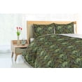 thumbnail image 3 of Ambesonne Botanical Down Alternative Quilt Comforter, Art Leaves of the Jungle, Queen, Reseda Green and Brown, 3 of 5