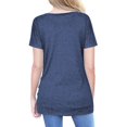 thumbnail image 2 of Women Solid Color Short Sleeve Button Decor Tops, 2 of 8