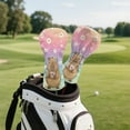 thumbnail image 5 of Yuyamidu Capybara Golf Club Head Covers for Women Daisy Driver Fairway Wood Hybrid Golf Head Cover, Waterproof PU Leather, 5 of 8