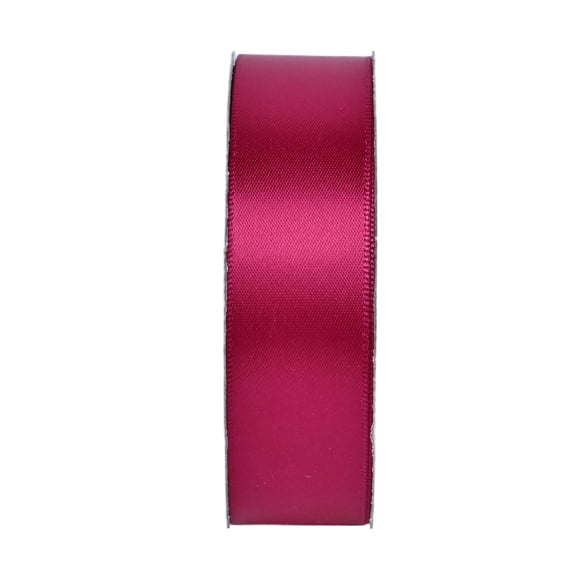 Gwen Studios 7/8" Raspberry Satin Ribbon, 6 yards