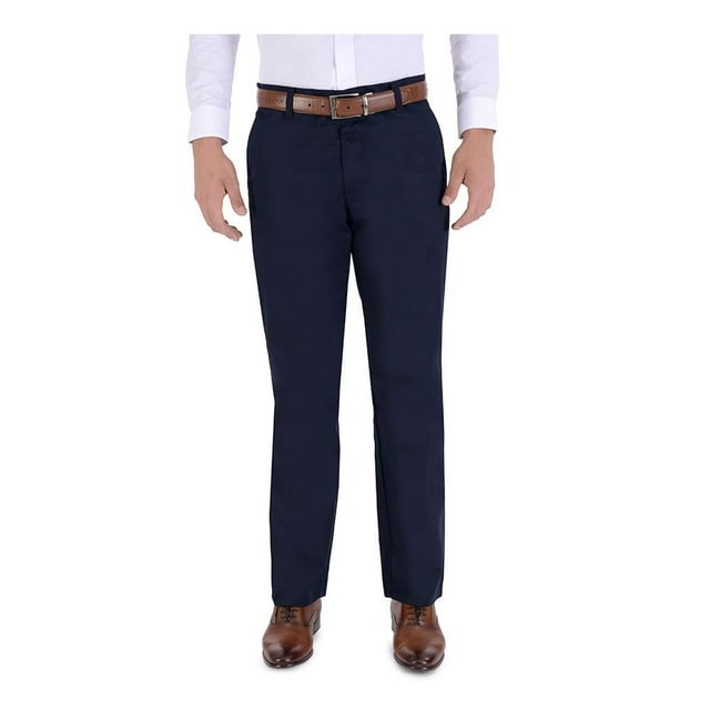 Pantalón Casual Yale para Hombre, Corte Slim Marino Talla 30