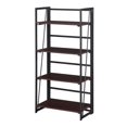 thumbnail image 1 of Extra Folding 4 Tier Bookshelf, Espresso & Black, 1 of 1