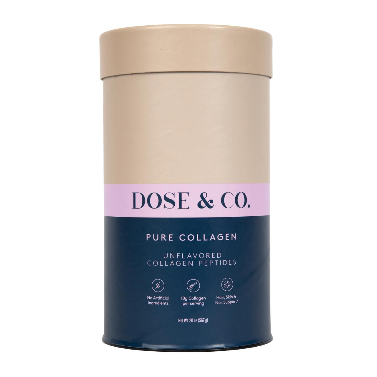 DOSE&CO Pure Bovine Collagen Peptides 567g (20oz)