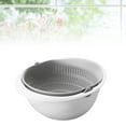 thumbnail image 2 of COCHLOUS 2-in-1 Kitchen Colander Bowl & Strainer for Sink - Grey, 2 of 8