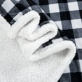 thumbnail image 3 of BEAUTEX Fleece Throw Blanket, Super Soft and Cozy Fleece Plaid Plush Blanket (Black, 60" x 80"), 3 of 7