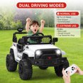 thumbnail image 3 of CazToi Camión Infantil 12V 4x4 Control Remoto Bluetooth Luces LED Ruedas EVA, 3 of 8