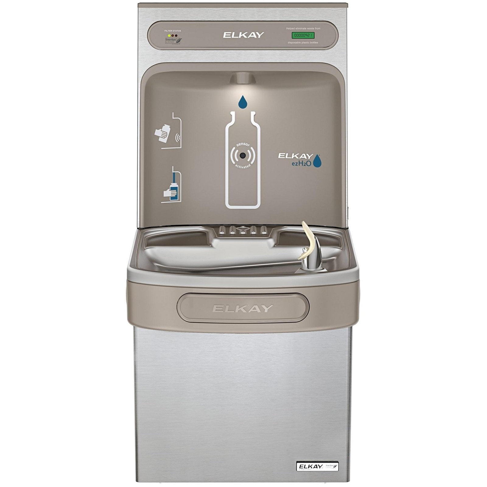 Elkay LZSG8WSSK EZH2O Filling Station & Single ADA Water Cooler, High