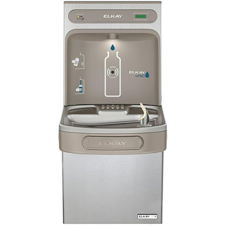 Elkay LZSG8WSSK EZH2O Filling Station & Single ADA Water Cooler, High Efficiency Filtered 8 GPH