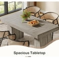 thumbnail image 5 of Rectangular 55" Dining Table for 4-6, Mid-Century Modern Kitchen Dining Table, Gray, 5 of 7