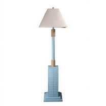 Lux Lighting  63'' Coastal Blue Shutter Floor Lamp 3-Way Switch