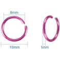 thumbnail image 2 of about 2400pcs 24 Color 10mm Aluminum Jump Rings Open Jump Rings for Choker Necklaces Bracelet Chain Maille Jewelry Making, 2 of 6