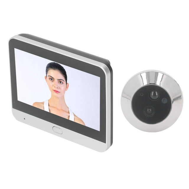 Cámara De Mirilla, Detección De Movimiento Visor De Mirilla Digital Instantánea Automática Visión Nocturna Infrarroja Para El Hogar