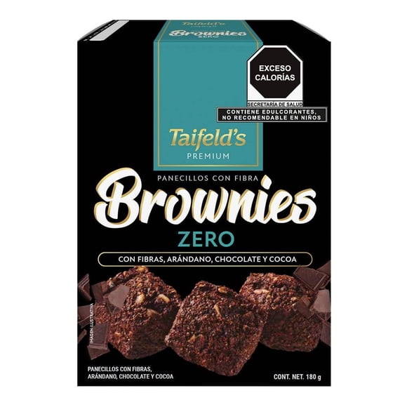 Panecillo con fibra Taifelds Premium Brownie Zero 180g