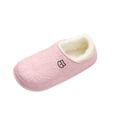 thumbnail image 7 of Bovxnpu Women's Warm Fuzzy Slippers Winter House Shoes, Women's Winter Outerwear Toe Covering Slippers Fleece-Lined Warm Flat Slippers Comfy Soft Lightweight Indoor House Shoes, 7 of 7