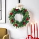 thumbnail image 5 of Large Artificial Christmas Flower Flannel Artificial Magnolia Flower With Glitter Lock Edges Christmas Tree Christmas Wreath Decoration, 5 of 7