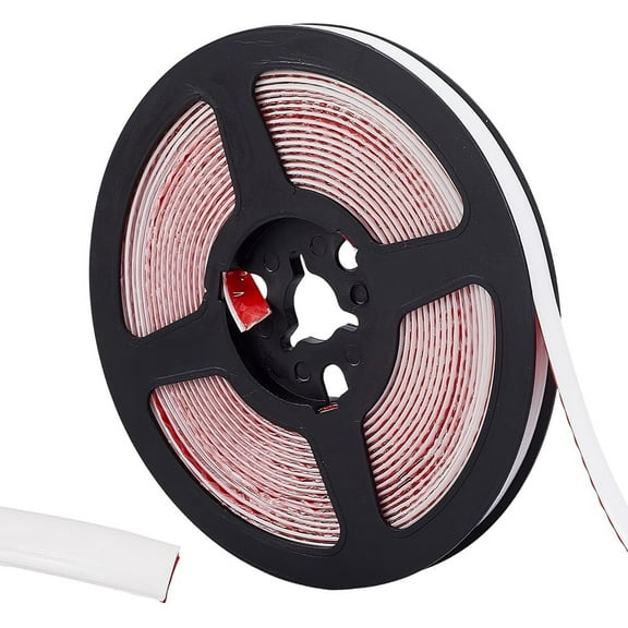 19.7Ft x 0.3" White Sealant Tape Toilet Sealing Strip PVC Waterproof Stain Proof Self Adhesive Bathroom Kitchen Shower Bath Caulk Decorative Peel and Stick