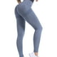 thumbnail image 3 of Pantalones de yoga de cintura alta para mujer, mallas deportivas para gimnasio, levantamiento de cadera, control de abdomen, para correr, hacer ejercicio, para ciclismo, azul grisáceo M, 3 of 13