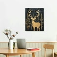 thumbnail image 2 of HENGT  Cabin Wall Decor, Decorative Deer Wood Forest Mountain Woodland Wildlife Lodge Elk Animal Picture Art Print Bathroom Decor, 2 of 4