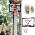 thumbnail image 1 of DAKAJA 80 X 58 Cm Suspended Basketball Hoop & Goals with Strap/Hooks, PVC Basketball Backboard and Rim Kit, Mounts to Round, Vertical Poles, Trees, Fences, 78963, 1 of 1