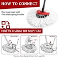 thumbnail image 5 of 8 Pack Mop Replacement Heads for O-Ceda Mop Replace Head EasyWrin Spin Mop Heads Replacements, Microfiber Spin Mop Refills for Easy Cleaning, Machine Washable, 5 of 5
