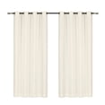 thumbnail image 7 of Rosnek Outdoor Linen Sheer Curtains for Patio Waterproof 52 x 96inch Grommet Semi-Sheer Voile Drape for Living Room, Porch, Pergola, Gazebo, Beige, 1 Panel, 7 of 7