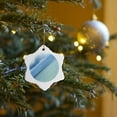 thumbnail image 7 of 3drose, 90 Degree Flip Horizon, 3 inch Snowflake Porcelain Ornament, 7 of 7